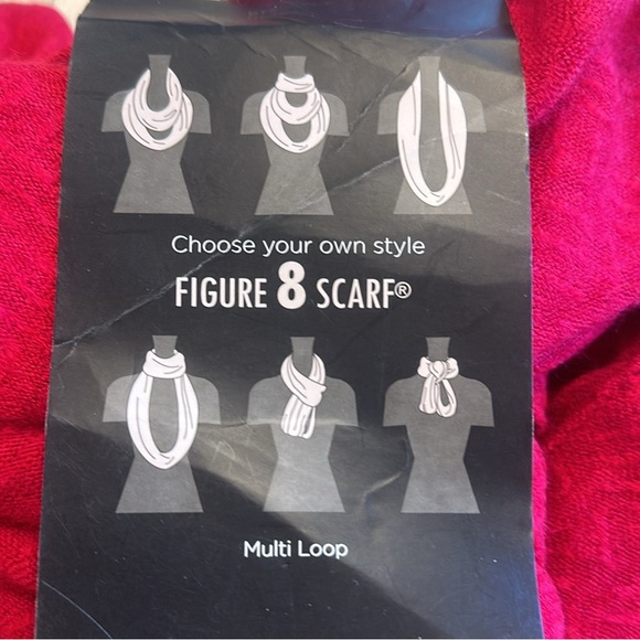 NWT D&Y Infinity Figure 8 Scarf Red - Picture 3 of 6
